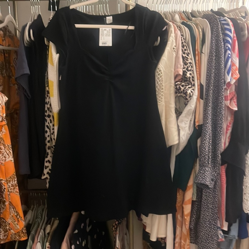 NWT Black H&M ribbed mini dress